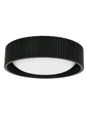 Cedar 270mm 1 Light Flush Mount in Black