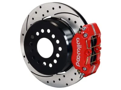 Wilwood 140-11393-DR DPR-LP 11" Rear Brake Kit Drilled Red Small Ford 2.66" O/S