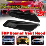 2x Gloss Bonnet Hood Vent Air Intake Scoop Duct For Mercedes W204 W212 W213 AMG