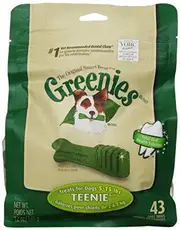 Original Canine Dental Chews - TEENIE Treats Size - TREAT-PAK Package (355mL) - 43 Count