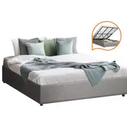 Oikiture Bed Frame King Size Gas Lift Base With Storage Mattress Base Platform