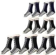 [LUGEZLRJ] Ultra-Thick Cashmere Slipper Home Socks, Non-Slip Slipper Socks with Giftbag, Cashmere Slipper Socks for Women