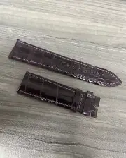 Original Audemars Piguet Millenary 22mm-18mm Leather Watch Band Purple Alligator
