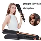 Professional steam hair iron flat iron straightener brush magic style hair comb