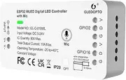 GLEDOPTO ESP32 WLED LED Controller with Mic Microphone DIY Lighting Music Dynamic Modes for WS2811 WS2812 SK6812 TM1814 WS2813 WS2815 Addressable FCOB LED Strip Lights