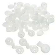 30Pcs Shade Cloth Clips, Durable Plastic Lock Grip Fixing Clip, White Small