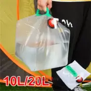 Foldable Collapsible Water Container W/ Spigot 10L/20L Camping Water Storage Jug