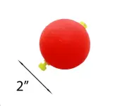 PACK OF 30 COMAL TACKLE Round Snap On Floats Rigging Lures Fishing 2"