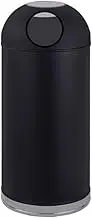 Outdoor Trash Can Large Capacity Trash Cans with Ashtrays, Creative Milk Tea Coffee Shops, Snack Shops, and Ashtray Columns in Commercial Smoking Areas Outside Garbage can(Black)