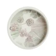 Rayell Botanica Round Food Dining Serving Tray Pink 40x40x6cm