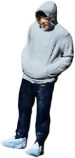 ａ aternee 1/64 Miniature People Figurine,Tiny People Model People Figure Hand Painted for Photography Props Accessories Decor Layout, Gray Sweatshirt Men