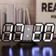 3D LED digital wall Alarm clock Temperature Date table Desktop decoration with U