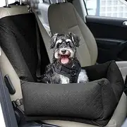 Sivomens Dog Car Seat for Small Dogs Up to 30lbs, Dog Travel Bed Puppy Seat Ultra Soft, Secure Removeable Pet Safety Seat with Adjustable Clip-On Safety Leash, Fits All Cars Front Back Seats