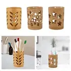 Bamboo Toothbrush Holder Toothpaste Holder Pen Holder for Bathroom Kitchen