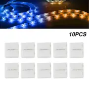 10PCS 4 Pin 10mm LED Strip Solderless Connector Set For 5050 3528 RGB Light Bar