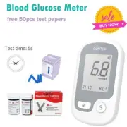 CMS10E Blood Glucose Kit Glucometer Sugar Meter Monitor&50 test strips