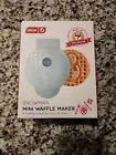 2022 Dash Mini Electric Waffle Maker Snowman Nonstick Christmas Gift Xmas Teal