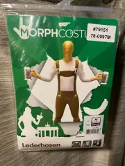 MorphCostume MORPH Lederhosen Oktoberfest Halloween Costume Med under 5'4" New