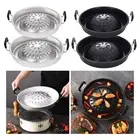 Camping Stove Grill Pan BBQ Griddle Pans Square