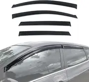 AUSGO Weathershields Compatible with Nissan Pulsar C12 Hatch 2013-2016, Weather Shields Window Visors Wind Deflectors Sun Rain Guard 4PCS Set