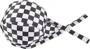 [Ipetboom] Chef Hat Plaid Pattern Unisex Service Cap for Restaurant Chefs and Waiters Professional Look for Culinary Uniforms