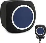 Professional Microphone Isolation Shield with Pops Filter, Reflection Mic Filter for Recording Studios, Sound-absorbing Foam for Noise and Reflection Reduction(COLOR:Blue)