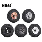 INJORA 1.55" Beadlock Wheel Tires for Axial AX90069 CC01 LC70 D90 TF2 JIMNY(4)