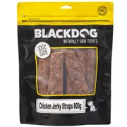 Blackdog Chicken Jerky Straps Natural Dog Chew Treats - 2 Sizes