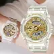 【CASIO 卡西歐】G-SHOCK ITZY Lia配戴款 清透金屬感女錶手錶(GMA-S110SG-7A)