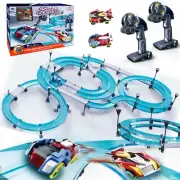 Slot Car Race Track Sets Electric Remote Control Car for Kids Rechargable Ele...