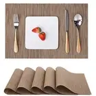 Place Mats, Table Mats Set of 6 Indoor Placemats Washable Non-Slip Heatproof ...