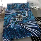 AU Aboriginal Inspired Bedding Aboriginal Inspired Dot Art Painting Doona Cover