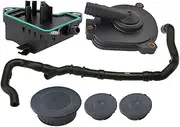 Engine Oil Separator Cover Kit & Camshaft Expansion Plug Kit For Benz GL 550 2720100631,0009985690,0009986590 * 2,2730160134 (6-piece set Fits M272 engines)