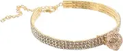 VICASKY Rhinestone Cat Collar with Bell Adjustable Pet Necklace for Dogs and Cats Stylish Water-Resistant Accessory Comfortable Fit for Everyday Use