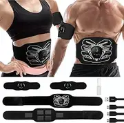 Zomhaos ABS Stimulator,Ab Machine,Abdominal Toning Belt Workout MHD TENS Portable Ab Stimulator Home Office Fitness Workout Equipment for Abdomen EMS ab Stimulator Muscle Toner