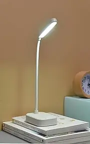 2 Pack of Bright Office Desk Lamp, 360 °Flexible Gooseneck Eye Protection Book lamp Battery, 3 Position Adjustable Touch Control Light Night Studying in Reading Room, Mini Desk Lamps Small Spaces