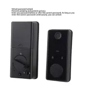 New One Smart Fingerprint Door Lock with Password Key APP Card 5 Unlocking Ways