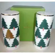 Kate Spade Pine Place Holiday Salt & Pepper Shakers Christmas Pine Tree New