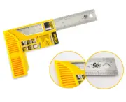 INGCO Stainless.S Angle Square Ruler 12" 300mm x 40mm Thickness 1.5mm-HAS123002