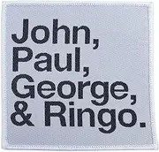 The Beatles Patch John Paul George Ringo Official embroidered Iron on One Size