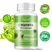 Chlorella Extract 1000mg - Colon Cleanse and Detox, Energy & Immune Booster