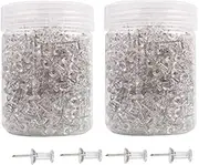 XYWHPGV 1000 Pcs 3/8 Inch Map Push Pins Thumb Tacks Head Tacks Cork Boards Picture Hanging for Home Office Clear(f7ea9 06b89 cb203 212a5 89e03 71a58