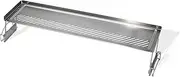 [weber] Warming Rack (76 x 20cm) Slate barbecues from 76cm, Made of Stainless Steel, Dishwasher-Safe, Optimum for Keeping Food Warm - Silver (3400350)