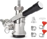 Hgkeke All 304 Stainless Steel Sankey Keg Coupler D System Sankey D Keg Coupler Beer Keg Coupler D System 1/4’’ Keg Coupler Barb US D Sanke Keg Coupler G5/8 Nuts D Type Keg Coupler Beer Tap for Keg