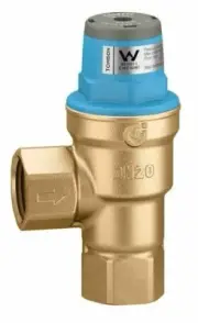 Tomson PRESSURE REDUCING VALVE 20mm 500kPa Water, Right Angle Locked, Brass
