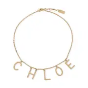 [Chloe] Chloe-Vintage Gold Brass Necklace-Donna OS OS
