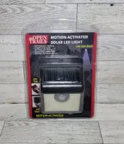 OPEN TRAILS Motion Activated Solar LED Light Installs in Seconds NEW