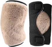 [Generic] Knee Warmers - Soft Leg Warmers Knee Protector, Warm Thermal Winter Warmer | Insulated Winter Knee Covers, Knee Joint Brace Supplies, Thickened and Fleece Lining Knee Pads for Women Men