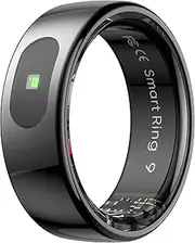 Smart Ring for Men Women Smart Ring Men Heart Rate Monitor SP-O2 Temperature Sleep Tracker SNS Notification Fitness Tracker Gesture Control Pedometer Calories Step Counter Compatible with iOS Android
