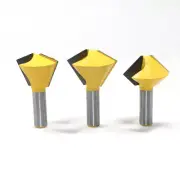 3 Bit Bird's Mouth Router Bit Set - 1/2" Shank